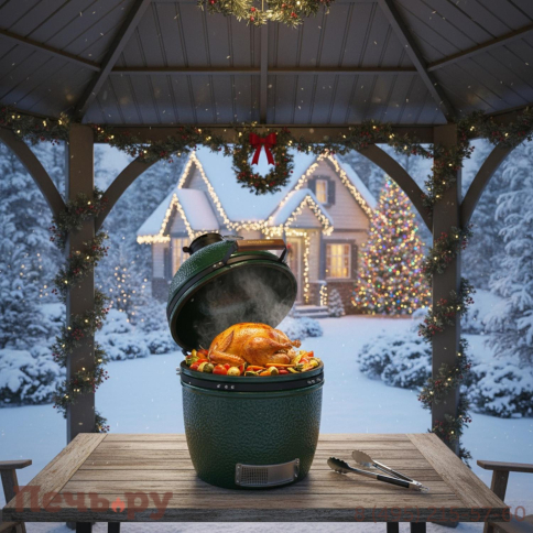 Керамический гриль Green Kamado M фото