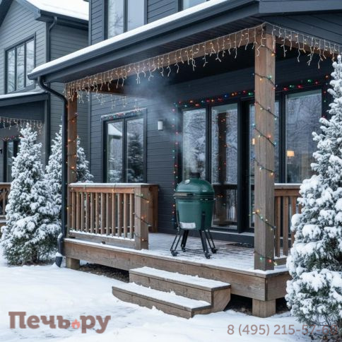 Керамический гриль Green Kamado XL фото 2