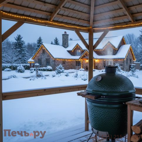 Керамический гриль Green Kamado XL фото 3