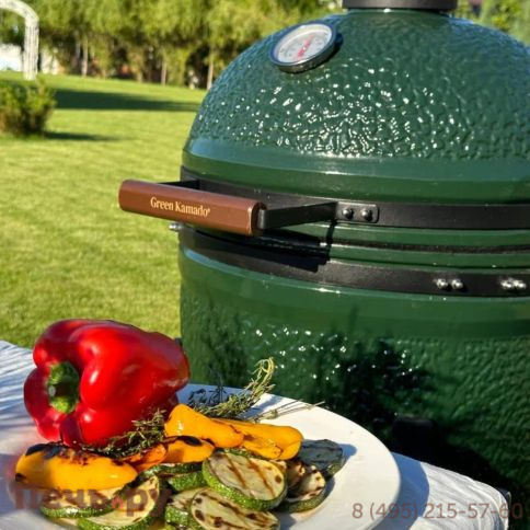 Керамический гриль Green Kamado XL фото 9