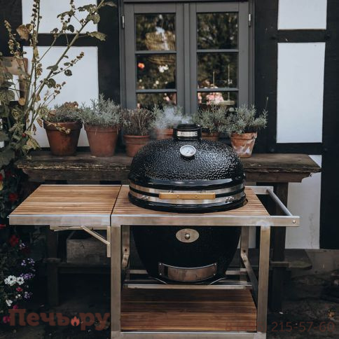 Керамический гриль Monolith Classic Pro Series 2.0 Black без ножек фото 4