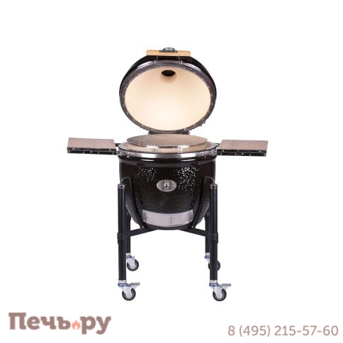 Керамический гриль Monolith Classic Pro Series 2.0 Black с боковыми столиками и подставкой фото 12