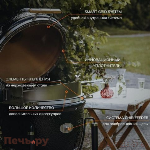 Керамический гриль Monolith Classic Pro Series 2.0 Red без ножек фото 4