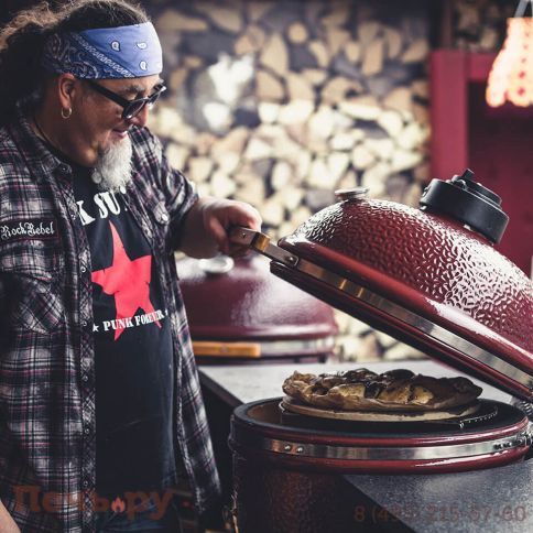 Керамический гриль Monolith Classic Pro Series 2.0 Red без ножек фото 8