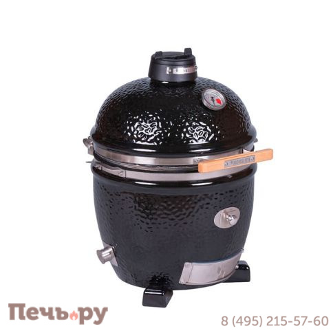 Керамический гриль Monolith Junior Pro Series 2.0 Black без ножек фото 6