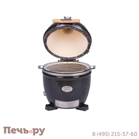 Керамический гриль Monolith Junior Pro Series 2.0 Black без ножек фото 7