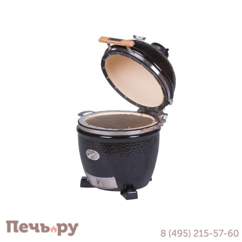 Керамический гриль Monolith Junior Pro Series 2.0 Black без ножек фото 8