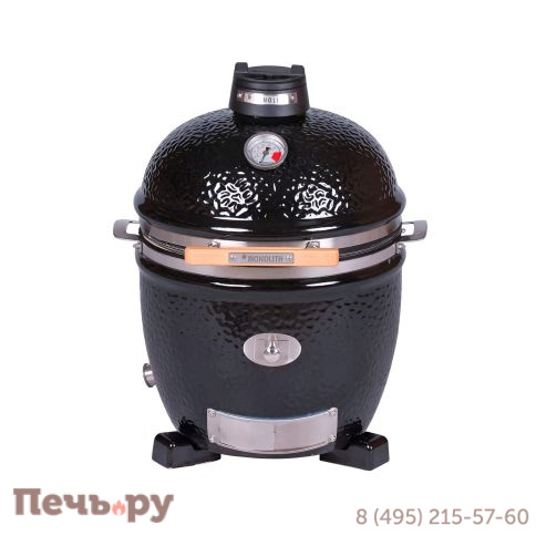 Керамический гриль Monolith Junior Pro Series 2.0 Black без ножек фото 9