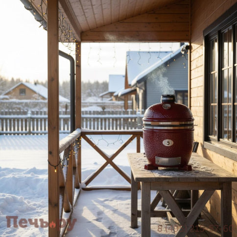 Керамический гриль Monolith Junior Red Pro 2.0 фото 3