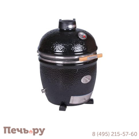 Керамический гриль Monolith Lechef Pro Series 2.0 Black без боковых столиков и подставки фото 6