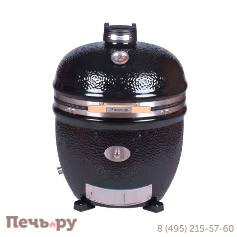Керамический гриль Monolith Lechef Pro Series 2.0 Black без боковых столиков и подставки фото 7