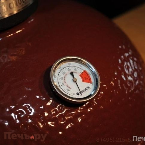 Керамический гриль Monolith Lechef Pro Series 2.0 Red с боковыми столиками и подставкой фото 7