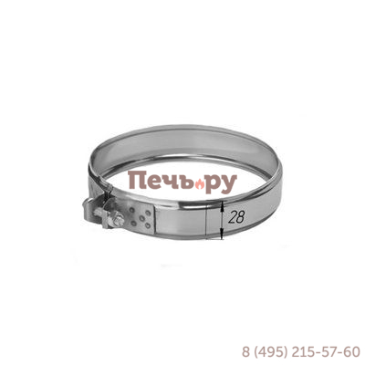 Хомут обжимной Феррум 150мм (AISI 430 0,5 мм) Уцененный фото