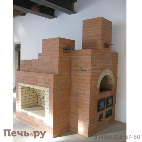 Кирпичная печь с лежанкой, арт. 246753 фото