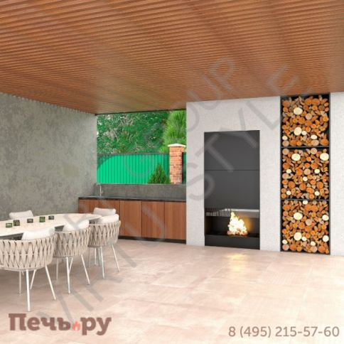 Комплекс мангал - камин Virtu фото