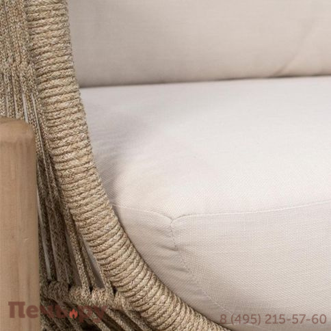 Комплект деревянной плетеной мебели Tagliamento Talara TAG/TALARA/LOUNGE3 фото 5