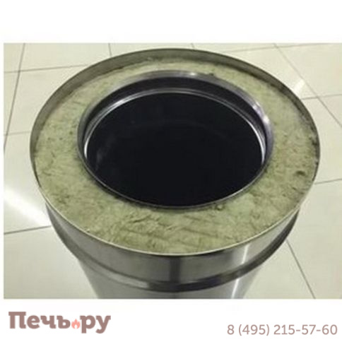 Комплект дымохода Дымок, нержсталь, проход через крышу, задний выход фото 28