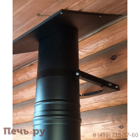 Комплект дымохода Schiedel Permeter, нержсталь, черный, проход через крышу, верхний выход фото 38
