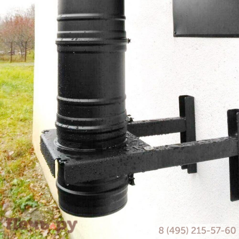 Комплект дымохода Schiedel Permeter, нержсталь, черный,  проход через стену, задний выход + изоляционные материалы фото 39