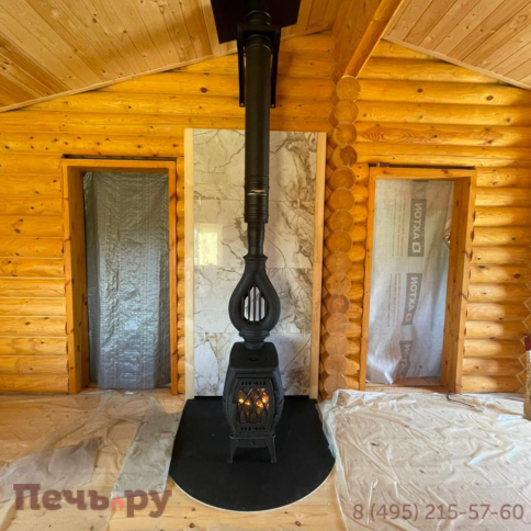 Комплект дымохода Schiedel Permeter Ultra, нержсталь, черный, проход через крышу, верхний выход + изоляционные материалы фото 25