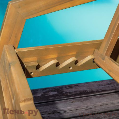 Комплект из 2-х шезлонгов Royal Family PAOLO из акации и столика LUCIO фото 6