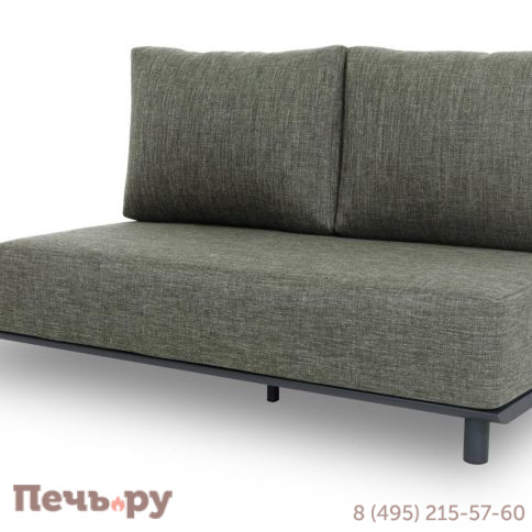 Комплект лаунж мебели Brafritid Goteborg, антрацит/натуральный, алюминий/тик фото 7