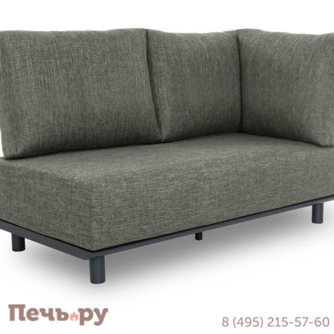 Комплект лаунж мебели Brafritid Goteborg, антрацит/натуральный, алюминий/тик фото 8