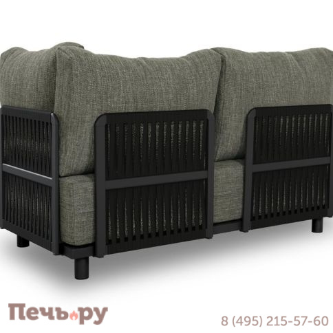 Комплект лаунж мебели Brafritid Goteborg, антрацит/натуральный, алюминий/тик фото 9