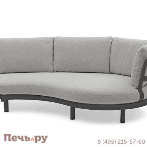 Комплект лаунж мебели Brafritid Gotland, антрацит/серый, алюминий фото 11