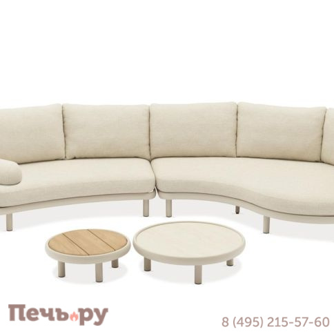 Комплект лаунж мебели Brafritid Gotland, бежевый, алюминий/тик фото 14