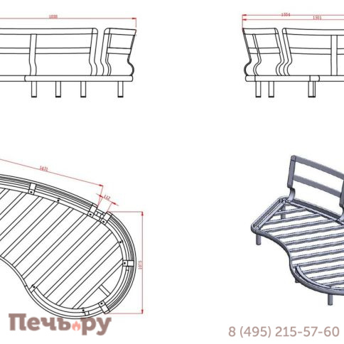 Комплект лаунж мебели Brafritid Gotland, бежевый, алюминий/тик фото 23