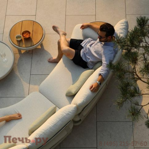 Комплект лаунж мебели Brafritid Gotland, бежевый, алюминий/тик фото 4