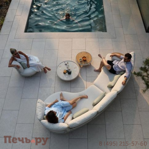 Комплект лаунж мебели Brafritid Gotland, бежевый, алюминий/тик фото 7