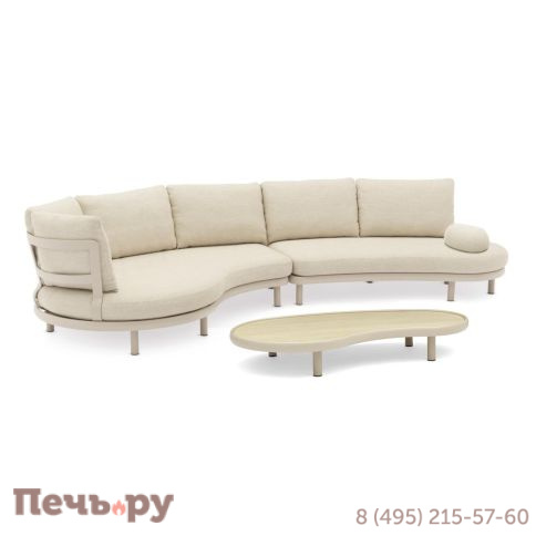 Комплект лаунж мебели Brafritid Gotland, бежевый, алюминий фото