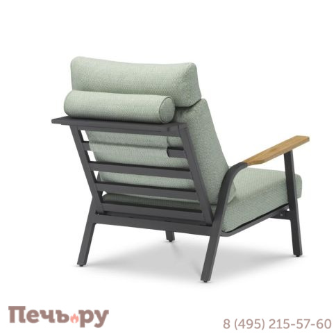 Комплект лаунж мебели Brafritid Malmo 1 с 2-х местным диваном, антрацит/зелёный, алюминий фото 5