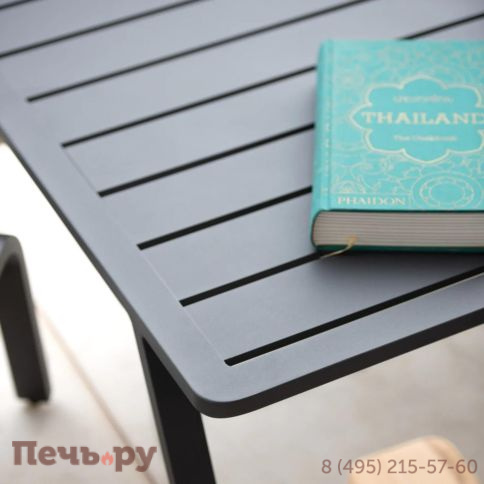 Комплект лаунж мебели Brafritid Malmo с 2-х местным диваном, антрацит/серый, алюминий фото 11