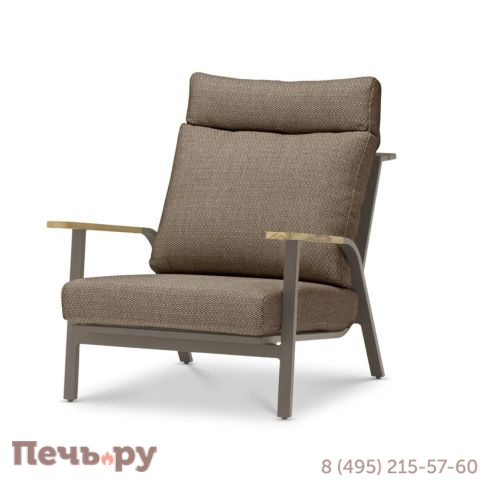 Комплект лаунж мебели Brafritid Malmo с 2-х местным диваном, коричневый/коричневый, алюминий фото 2