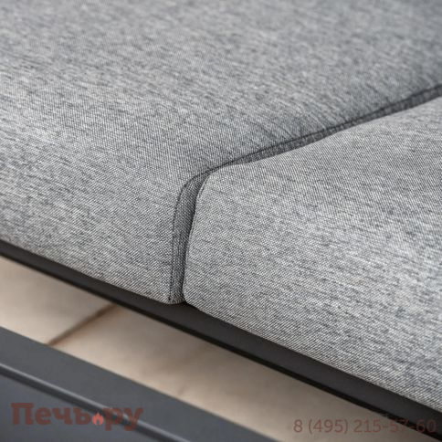 Комплект лаунж мебели Brafritid Malmo с 3-х местным диваном, антрацит/серый, алюминий фото 10