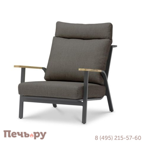 Комплект лаунж мебели Brafritid Malmo с 3-х местным диваном, антрацит/серый, алюминий фото 16