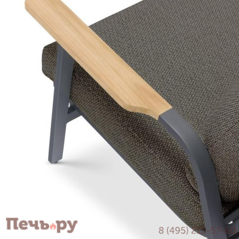 Комплект лаунж мебели Brafritid Malmo с 3-х местным диваном, антрацит/серый, алюминий фото 17