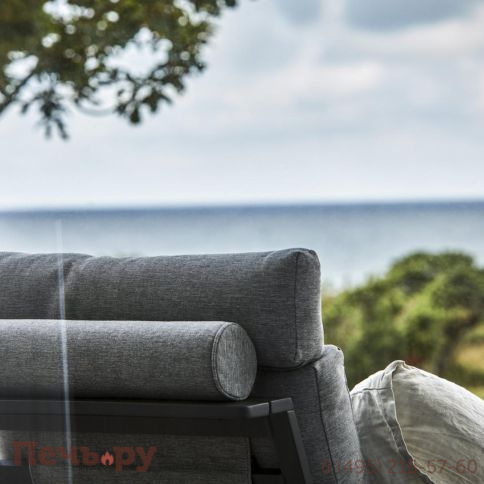 Комплект лаунж мебели Brafritid Malmo с 3-х местным диваном, антрацит/серый, алюминий фото 8