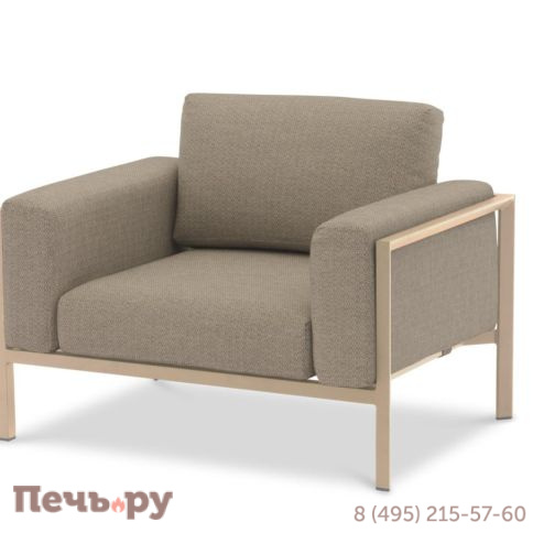 Комплект лаунж мебели Brafritid Stockholm 1 бежевый/коричневый, алюминий фото 9