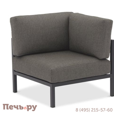 Комплект лаунж мебели Brafritid Stockholm 2 антрацит/серый, алюминий фото 4