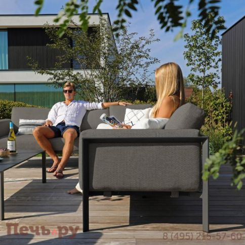 Комплект лаунж мебели Brafritid Stockholm 3 антрацит/серый, алюминий фото 3