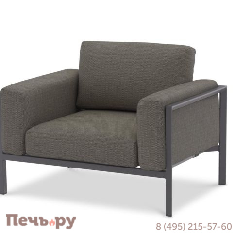 Комплект лаунж мебели Brafritid Stockholm 3 антрацит/серый, алюминий фото 7