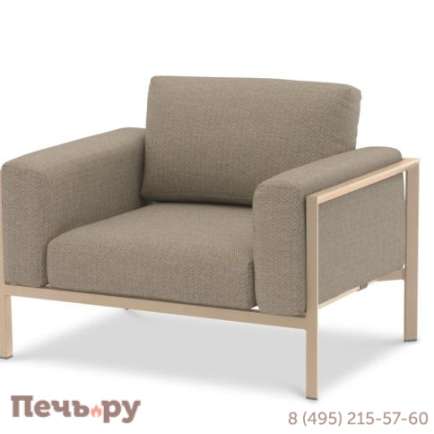 Комплект лаунж мебели Brafritid Stockholm 6 бежевый/коричневый, алюминий фото 4