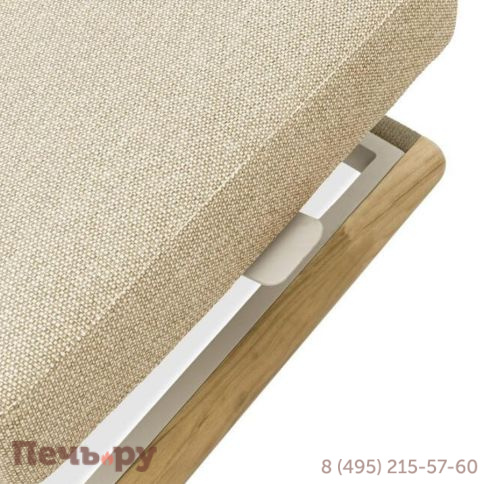 Комплект лежаков Brafritid Avesta бежевый/светло-коричневый, тик/алюминий/веревка фото 7