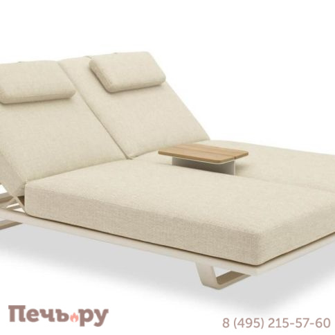 Комплект лежаков Brafritid Gotland бежевый, алюминий/тик фото 2