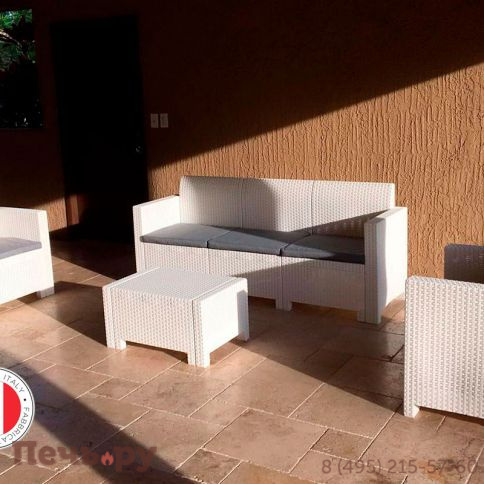 Комплект мебели NEBRASKA SOFA 3 (3х местный диван), белый фото 17