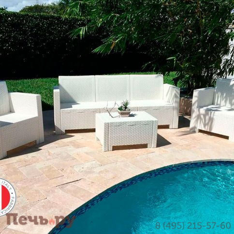 Комплект мебели NEBRASKA SOFA 3 (3х местный диван), белый фото 18